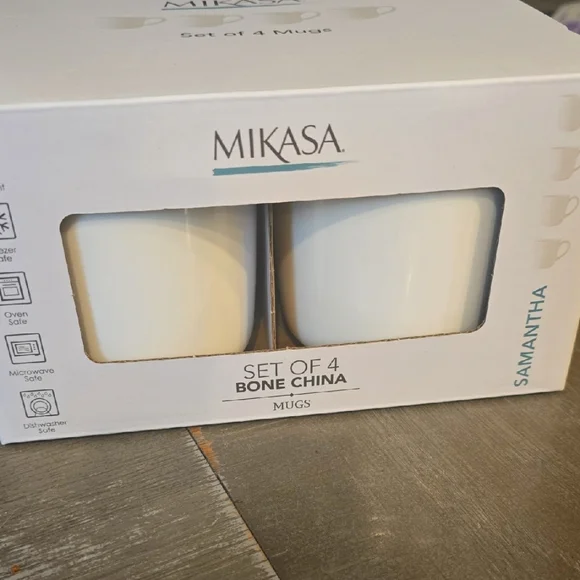 Mikasa Mugs- Samantha Set 4 New In Box - Picture 2 of 3
